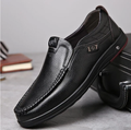 Men's Genuine Leather Slip-On Loafers — Business Casual Comfort Shoes | Warehouse Clearance $29.9 — Ships Today