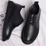Men's Chunky Business Casual Leather Shoes - Premium Comfort & Anti-Slip Sole